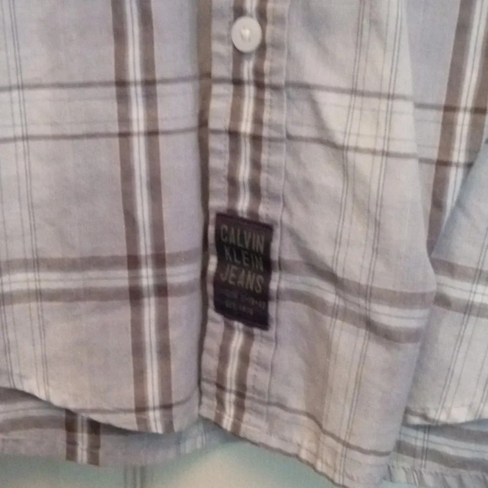 Calvin Klein Jeans button down shirt NWOT - Picture 5 of 5